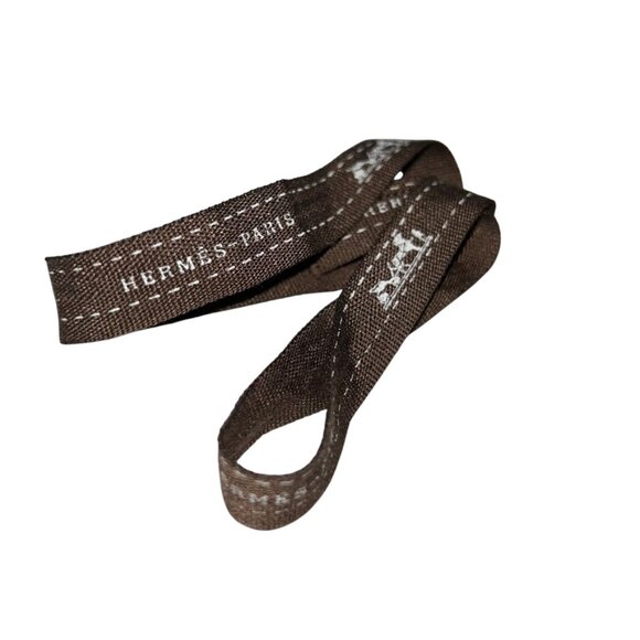 hermes paris france 100% authenitc small piece of silk carriage logo ribbon - Picture 1 of 3